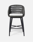 Made Goods Jolie Aluminum Outdoor Bar Stool in Alsek Fabric