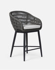 Made Goods Jolie Aluminum Outdoor Counter Stool in Alsek Fabric