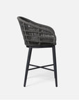 Made Goods Jolie Aluminum Outdoor Counter Stool in Alsek Fabric