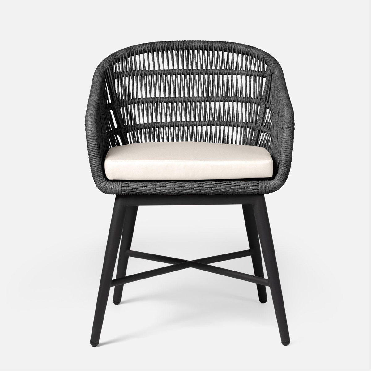 Made Goods Jolie Aluminum Outdoor Dining Chair in Volta Fabric