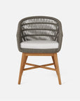 Made Goods Jolie Teak Outdoor Dining Chair in Alsek Fabric