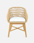 Made Goods Jolie Teak Outdoor Dining Chair in Alsek Fabric