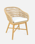 Made Goods Jolie Teak Outdoor Dining Chair in Alsek Fabric