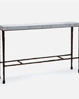 Made Goods Jovan Console Table in Faux Shagreen