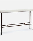 Made Goods Jovan Console Table in Faux Shagreen