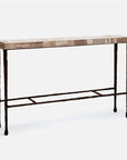 Made Goods Jovan Console Table in Mix Petrified Wood