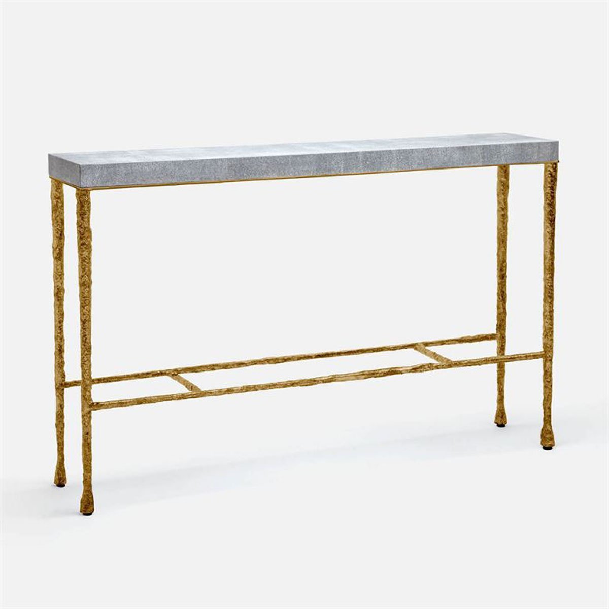 Made Goods Jovan Console Table in Faux Shagreen