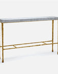 Made Goods Jovan Console Table in Faux Shagreen