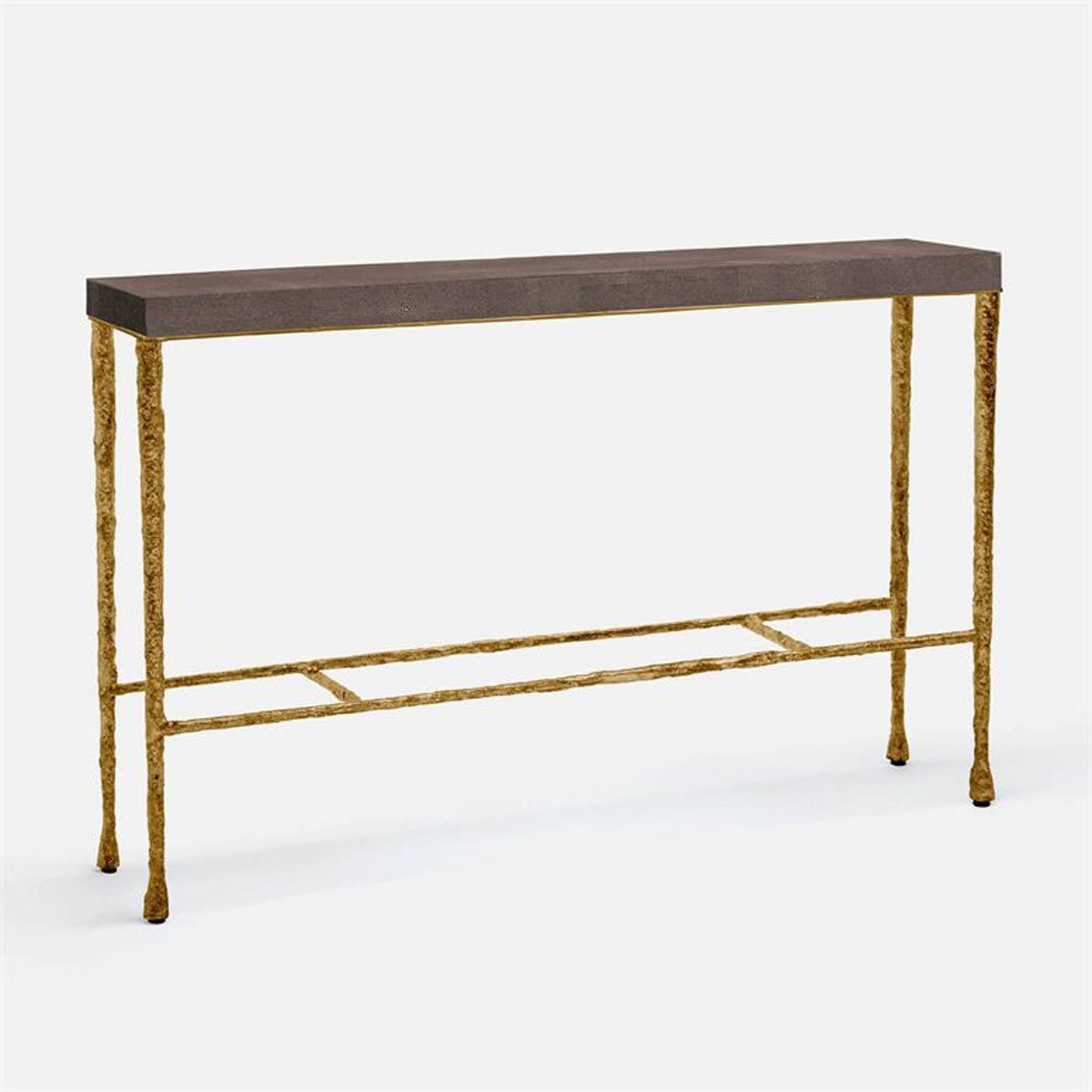 Made Goods Jovan Console Table in Faux Shagreen