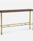 Made Goods Jovan Console Table in Faux Shagreen