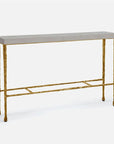 Made Goods Jovan Console Table in Faux Shagreen