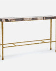 Made Goods Jovan Console Table in Mix Petrified Wood