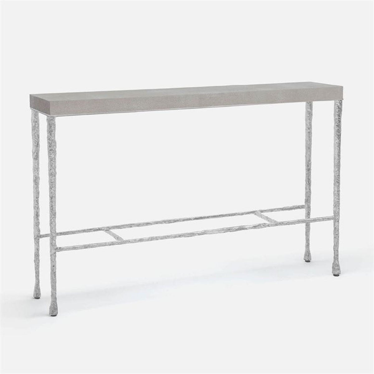 Made Goods Jovan Console Table in Faux Shagreen