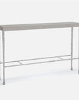 Made Goods Jovan Console Table in Faux Shagreen