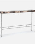 Made Goods Jovan Console Table in Mix Petrified Wood