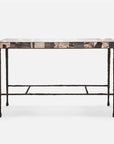 Made Goods Jovan Console Table in Mix Petrified Wood