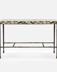 Made Goods Jovan Console Table in Silver Mop Shell