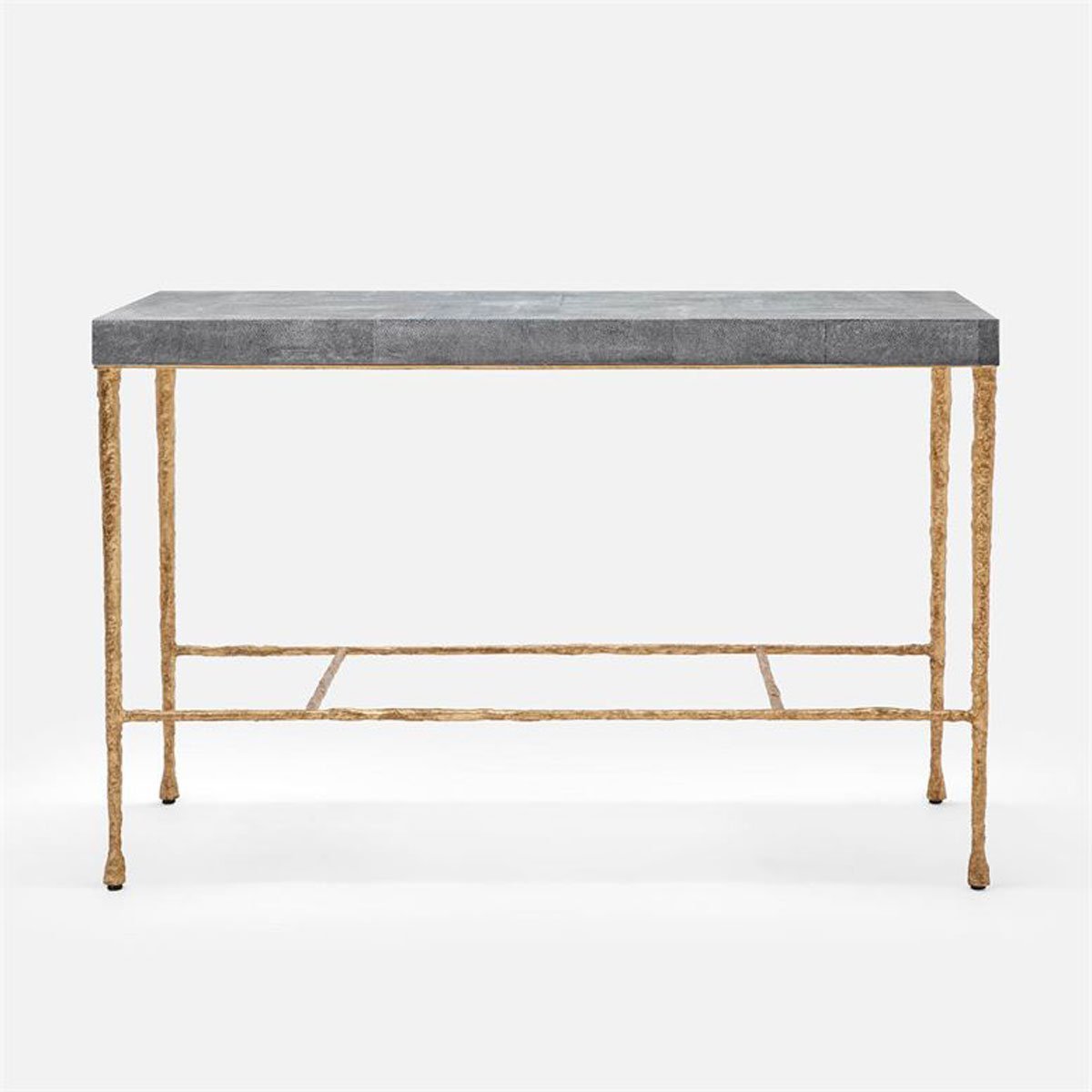 Made Goods Jovan Console Table in Faux Shagreen