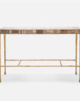 Made Goods Jovan Console Table in Mix Petrified Wood