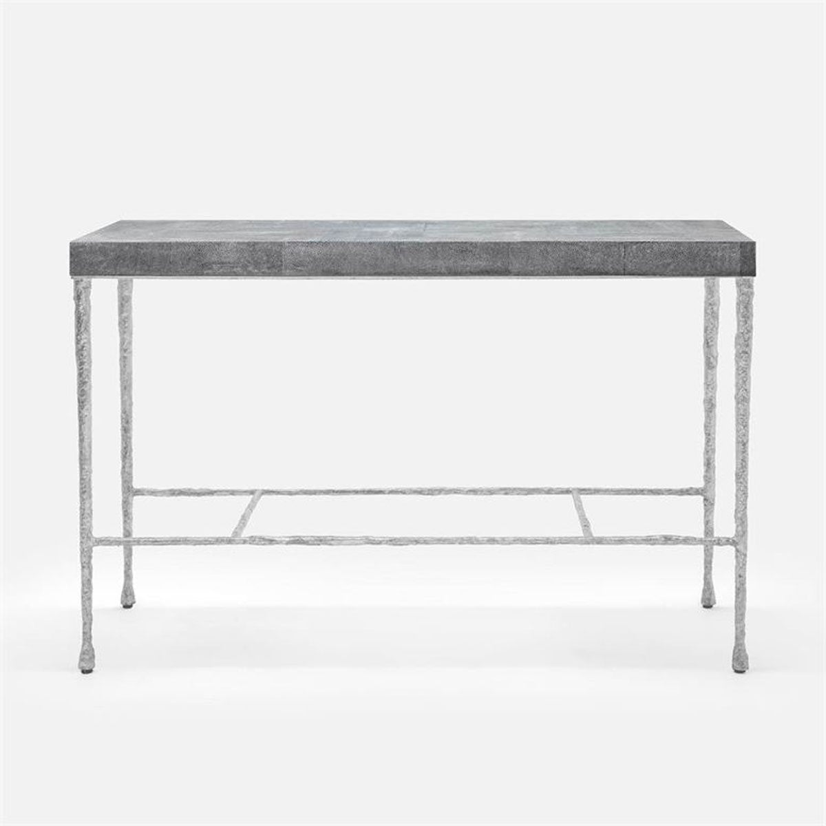 Made Goods Jovan Console Table in Faux Shagreen