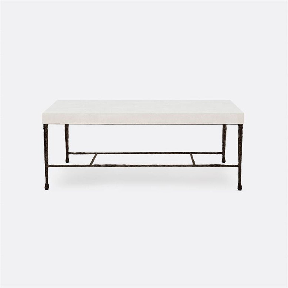 Made Goods Jovan Coffee Table in Realistic Faux Shagreen