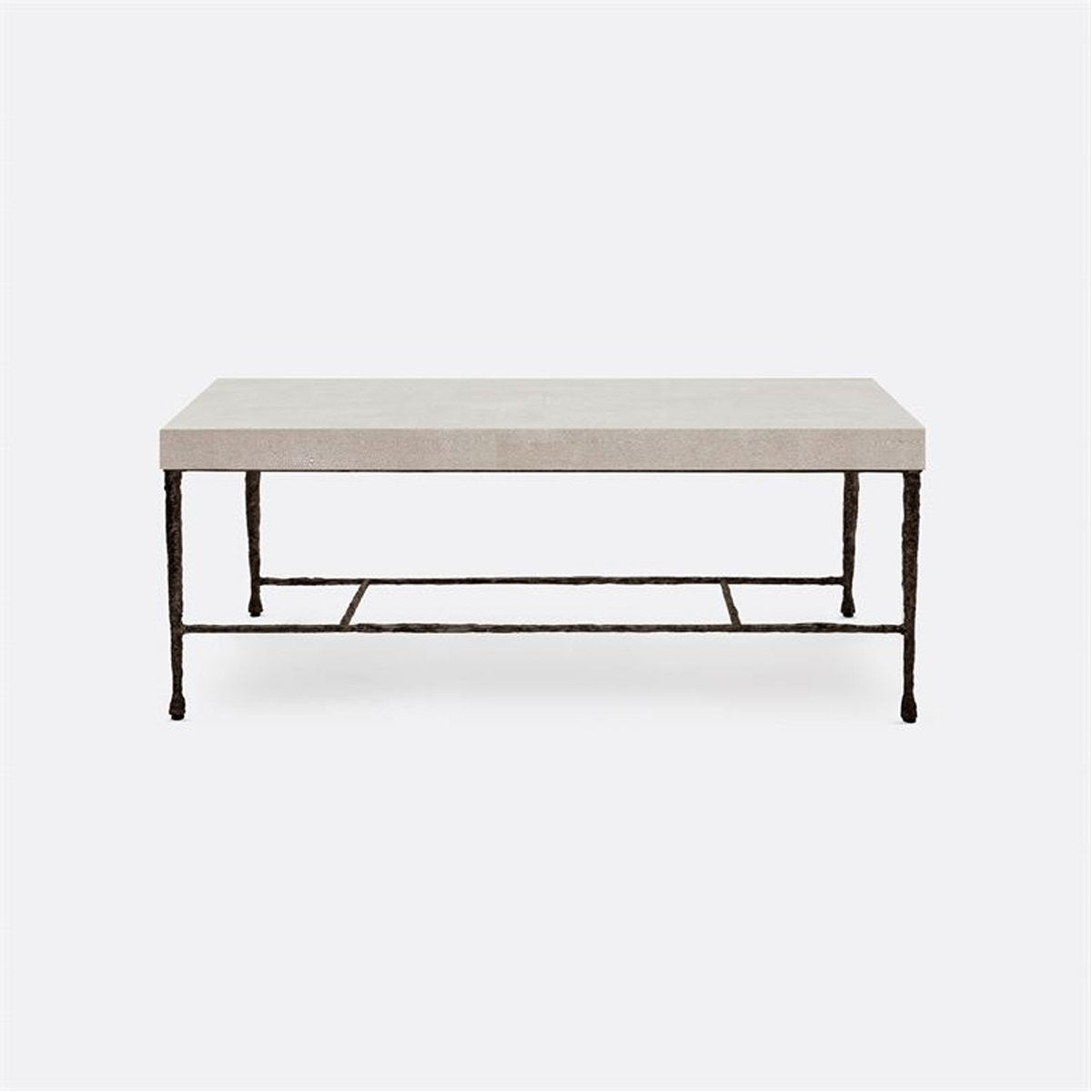 Made Goods Jovan Coffee Table in Realistic Faux Shagreen