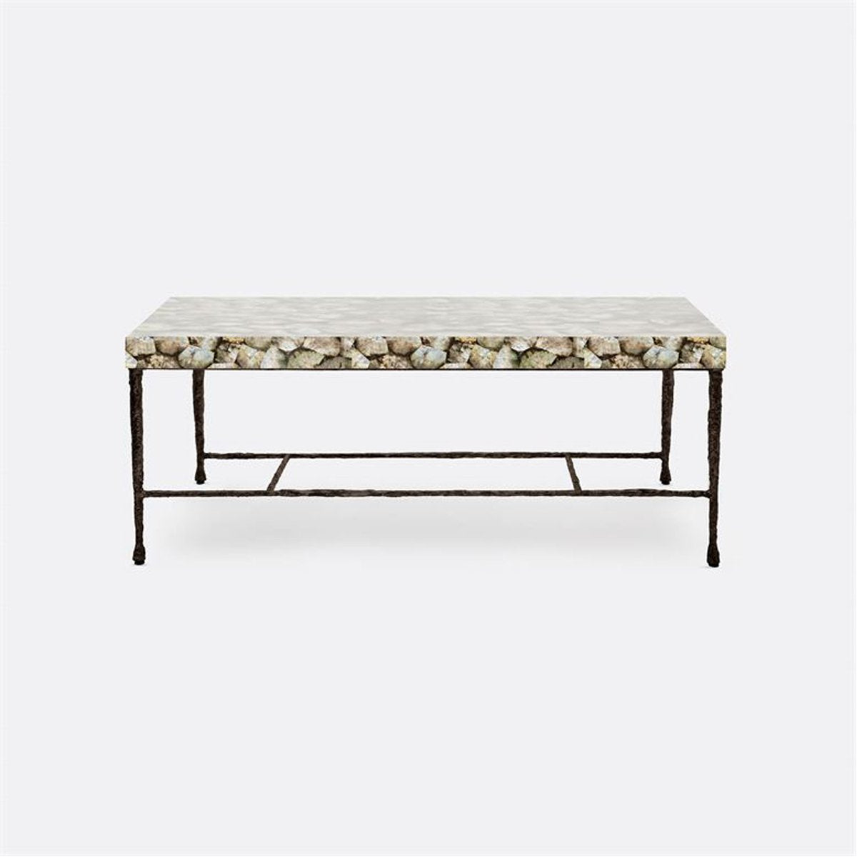 Made Goods Jovan Coffee Table in Silver Mop Shell