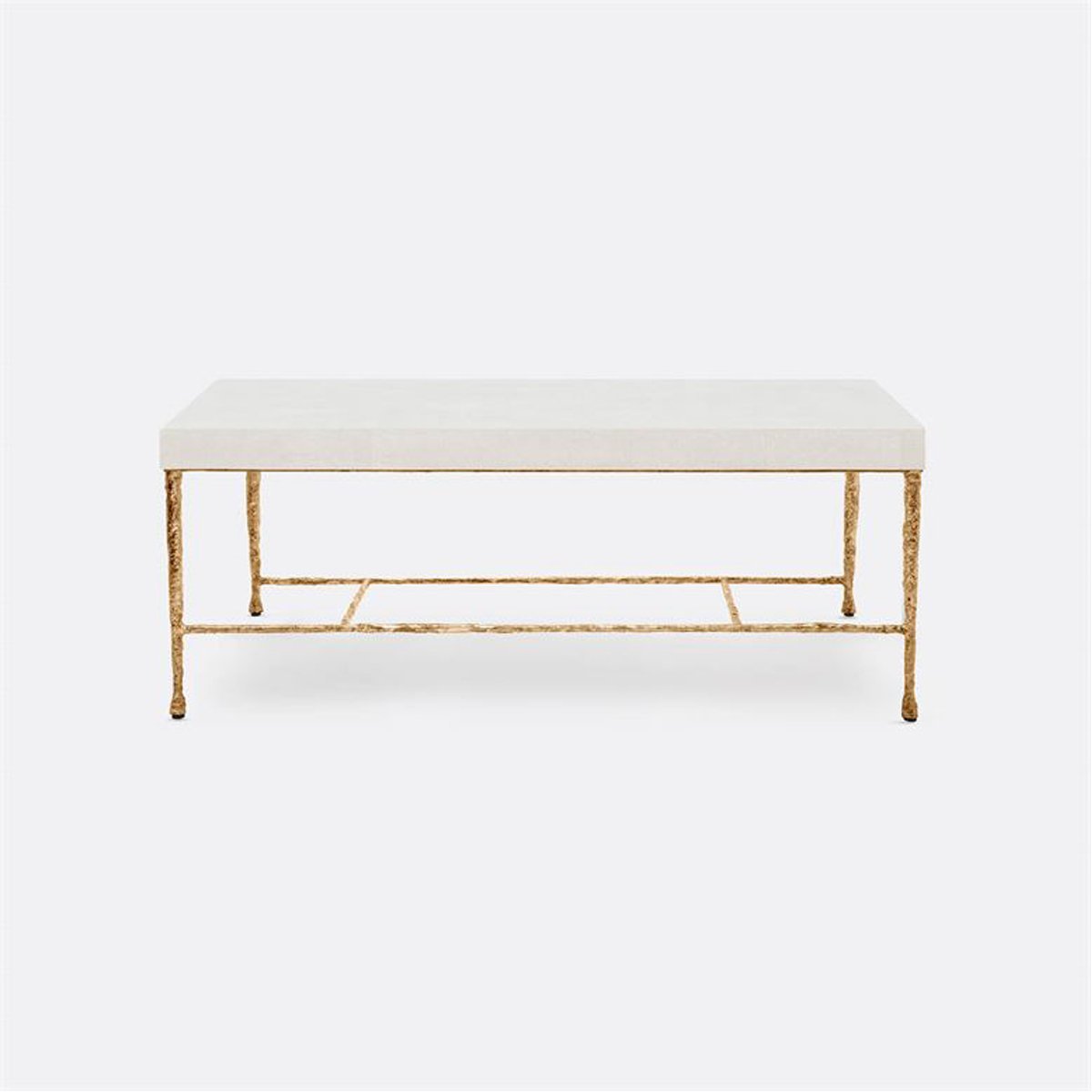 Made Goods Jovan Coffee Table in Realistic Faux Shagreen