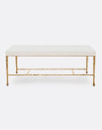 Made Goods Jovan Coffee Table in Realistic Faux Shagreen