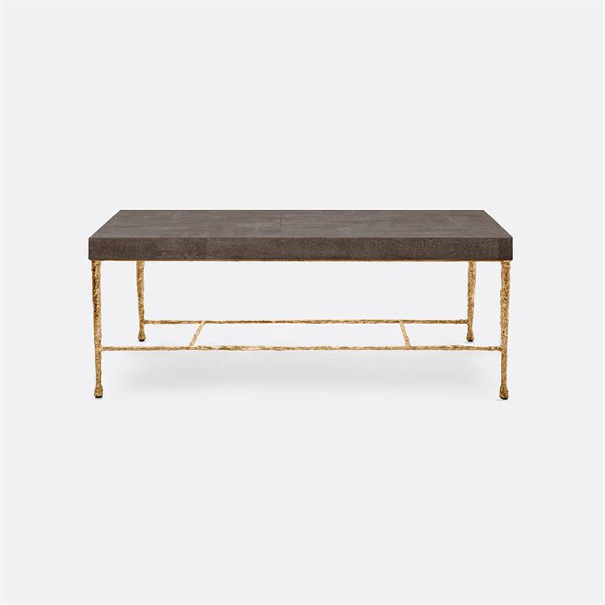 Made Goods Jovan Coffee Table in Realistic Faux Shagreen