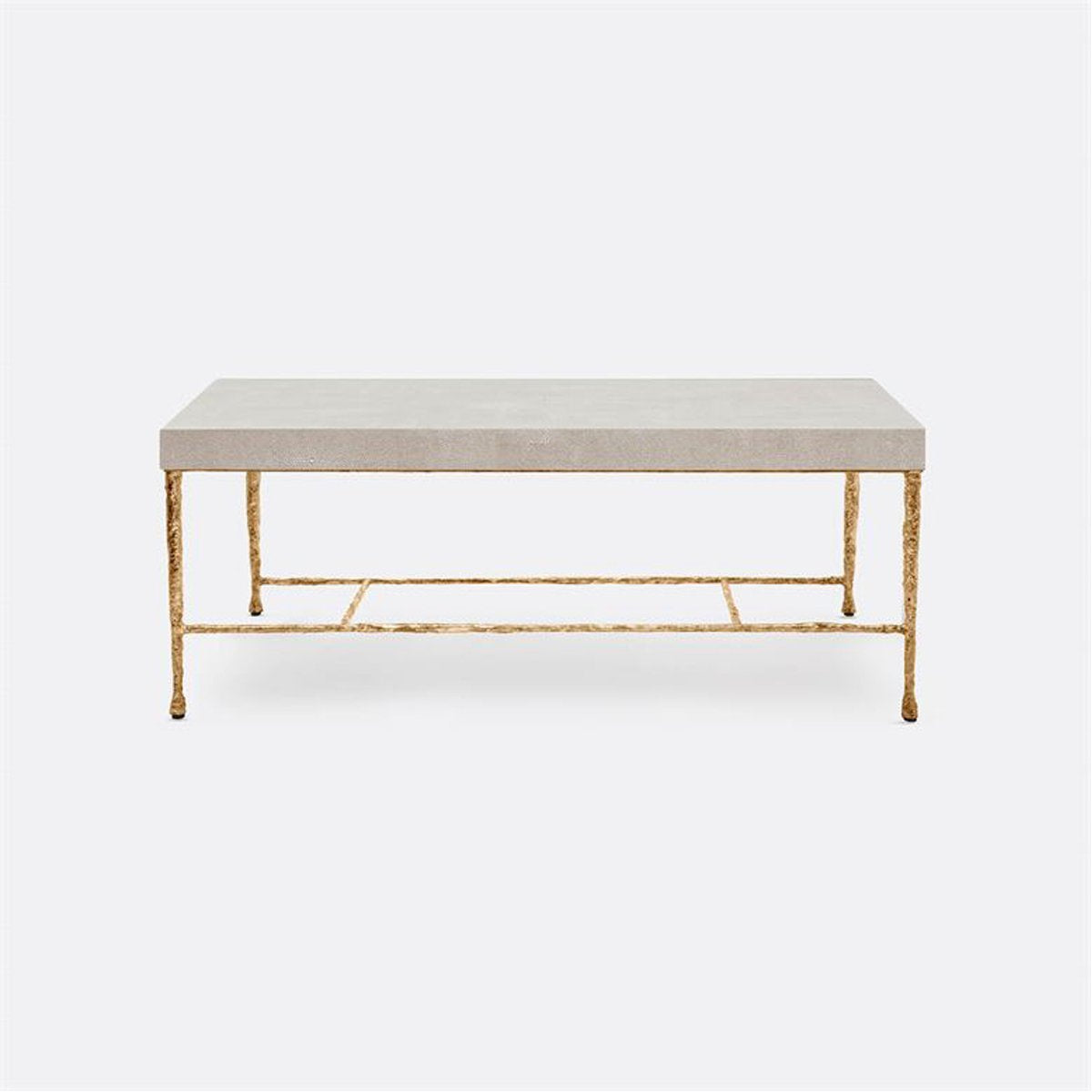 Made Goods Jovan Coffee Table in Realistic Faux Shagreen