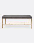 Made Goods Jovan Coffee Table in Charcoal Faux Linen