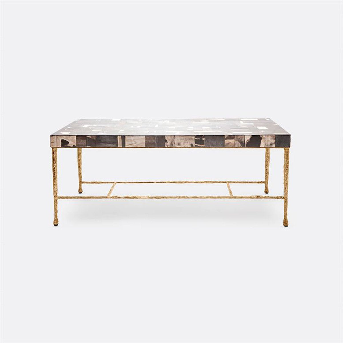 Made Goods Jovan Coffee Table in Mix Petrified Wood