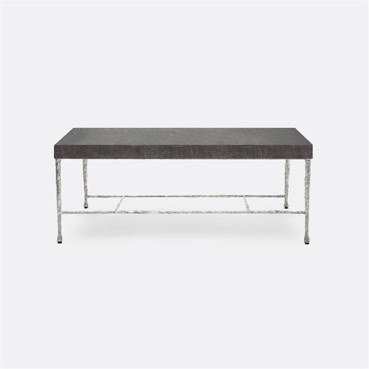 Made Goods Jovan Coffee Table in Charcoal Faux Linen