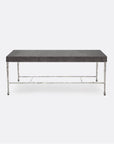 Made Goods Jovan Coffee Table in Charcoal Faux Linen