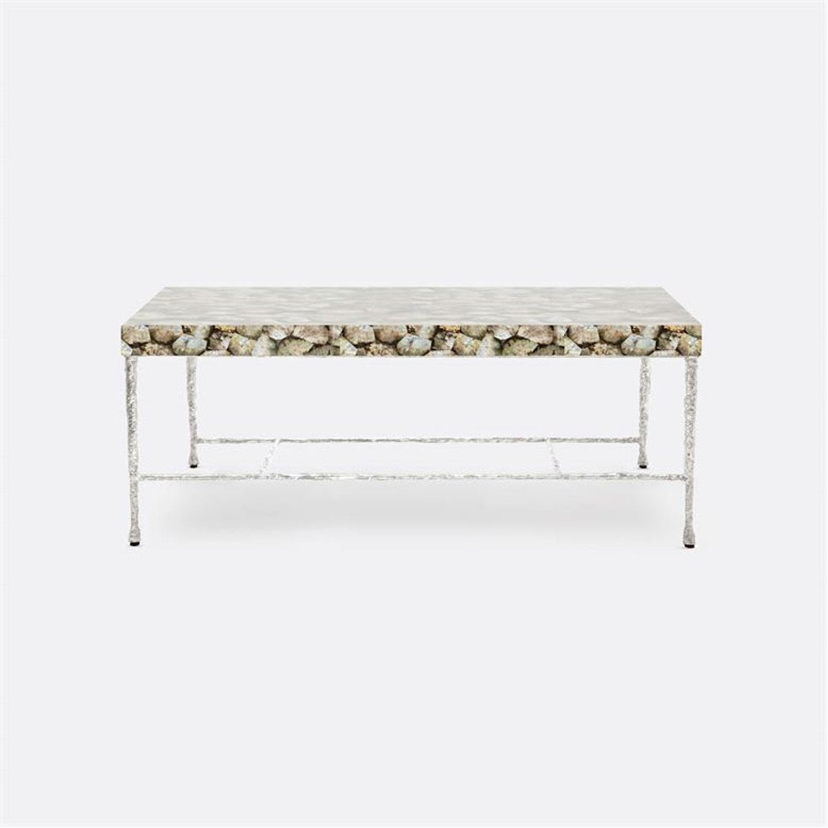 Made Goods Jovan Coffee Table in Silver Mop Shell