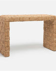 Made Goods Juleen Checkered Weave Waterfall Console Table