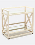 Made Goods Juno Faux Raffia Bar Cart