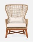 Made Goods Kalidas Wingback Outdoor Lounge Chair in Alsek Fabric