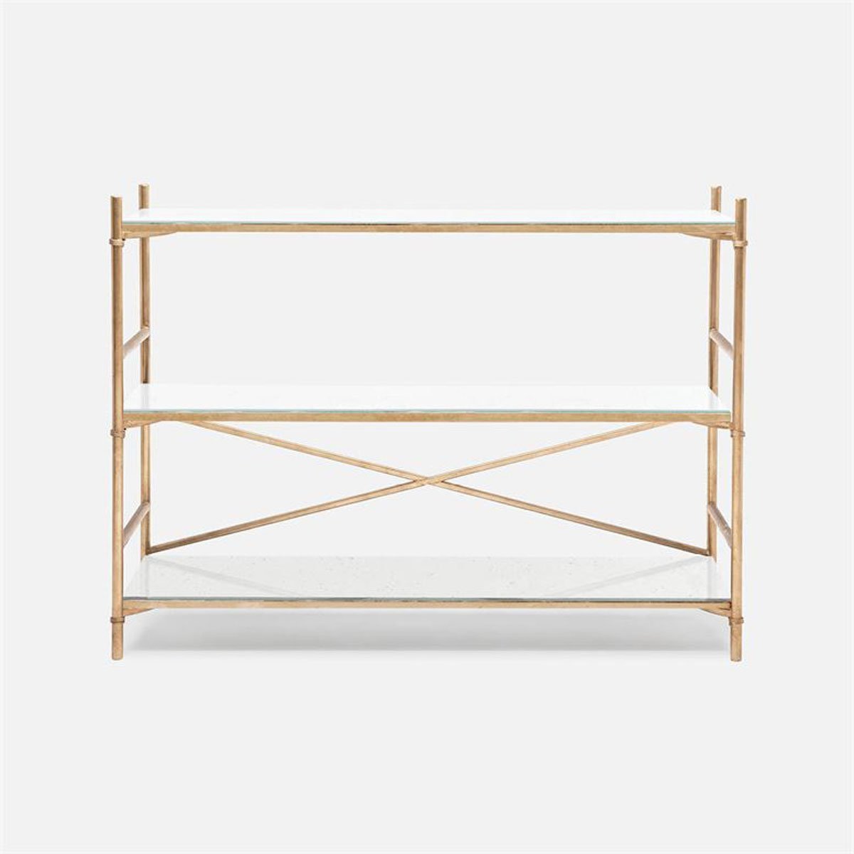 Made Goods Kenneth Mirror 3-Shelf Bookcase