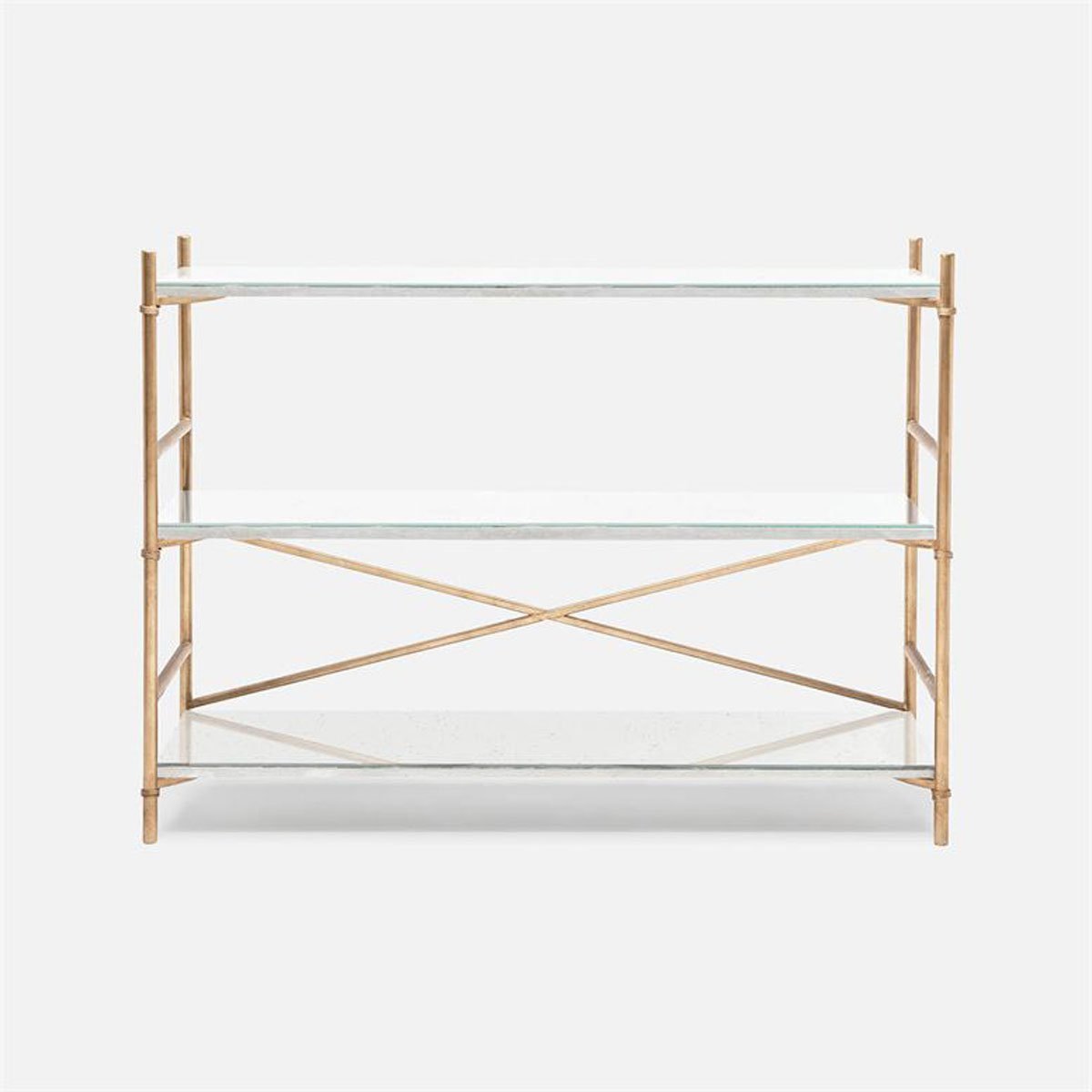 Made Goods Kenneth Mirror 3-Shelf Bookcase