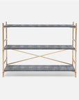 Made Goods Kenneth Faux Shagreen 3-Shelf Bookcase