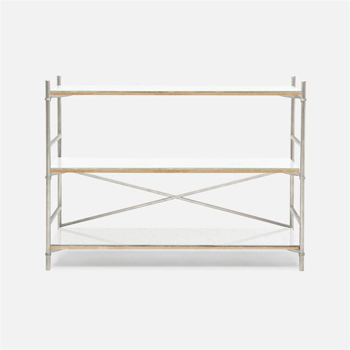 Made Goods Kenneth Mirror 3-Shelf Bookcase