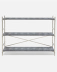 Made Goods Kenneth Faux Shagreen 3-Shelf Bookcase