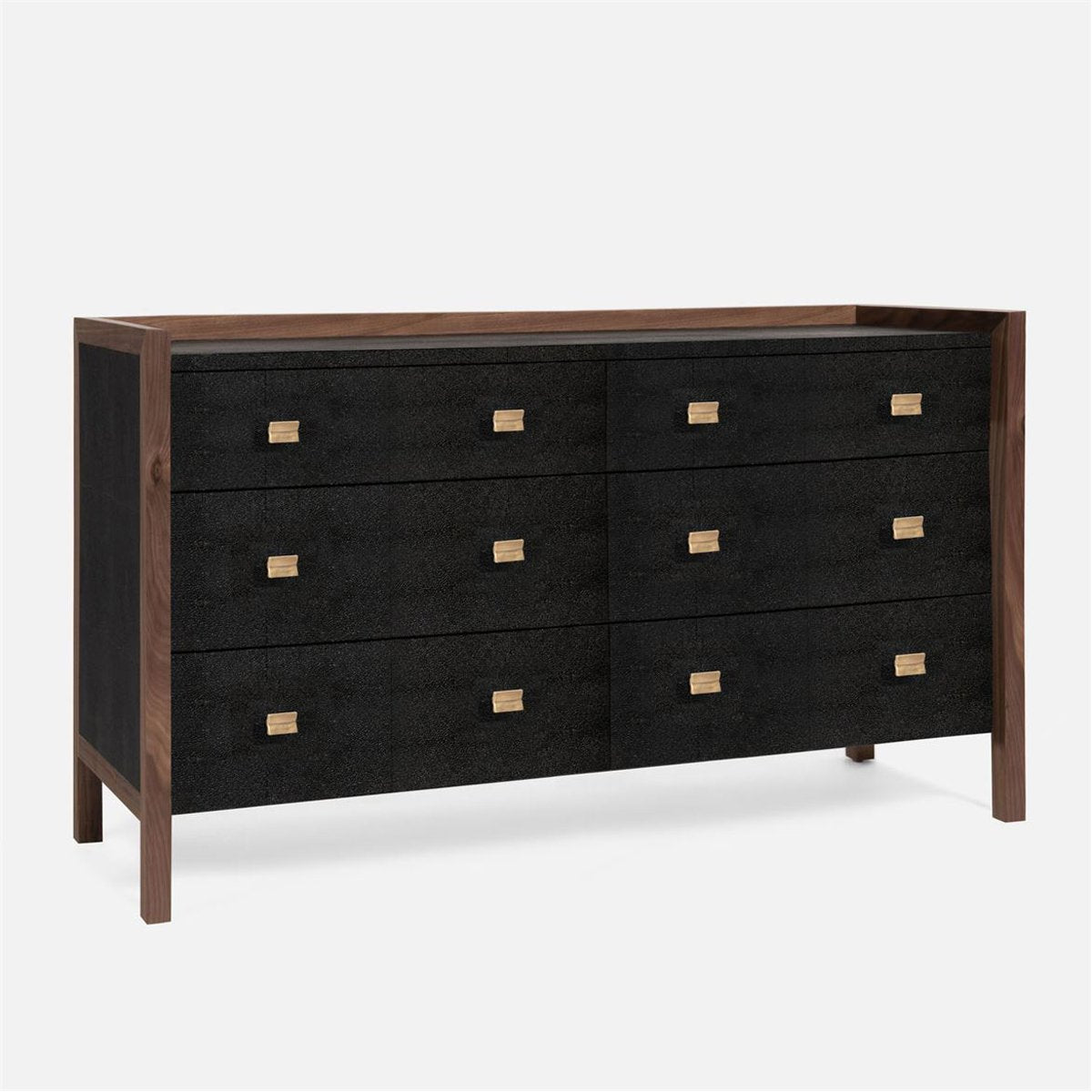 Made Goods Kennedy 60-Inch Vintage Faux Shagreen Dresser