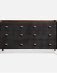 Made Goods Kennedy 60-Inch Vintage Faux Shagreen Dresser