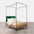 Made Goods Laken Iron Canopy Bed in Emerald Shell