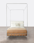 Made Goods Laken Iron Canopy Bed in Brenta Cotton/Jute