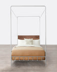 Made Goods Laken Iron Canopy Bed in Oak