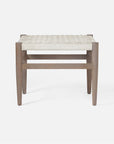 Made Goods Larsson Woven Rope Outdoor Bench with Teak Legs